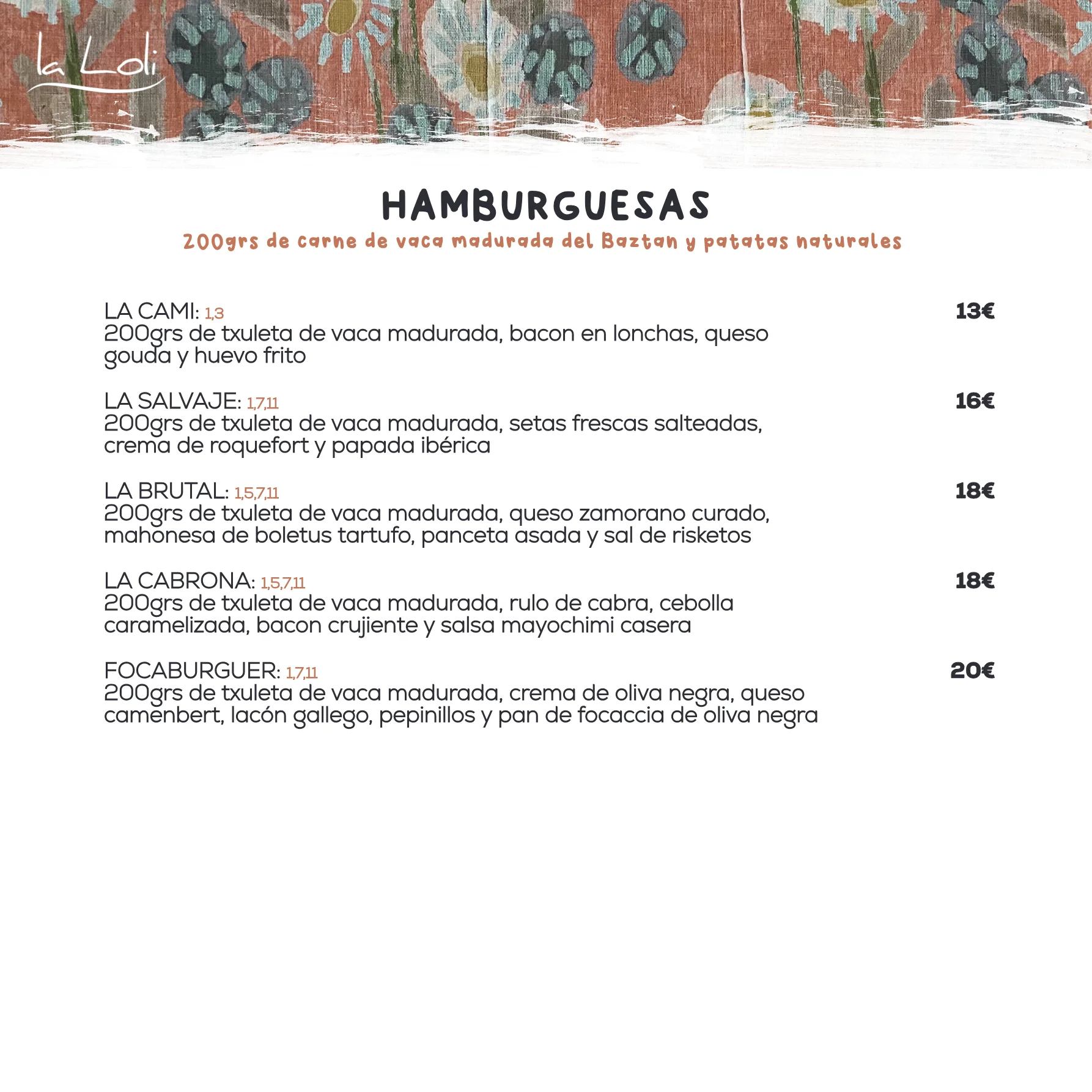 Carta La Loli Gastrobar - página 5 de 10