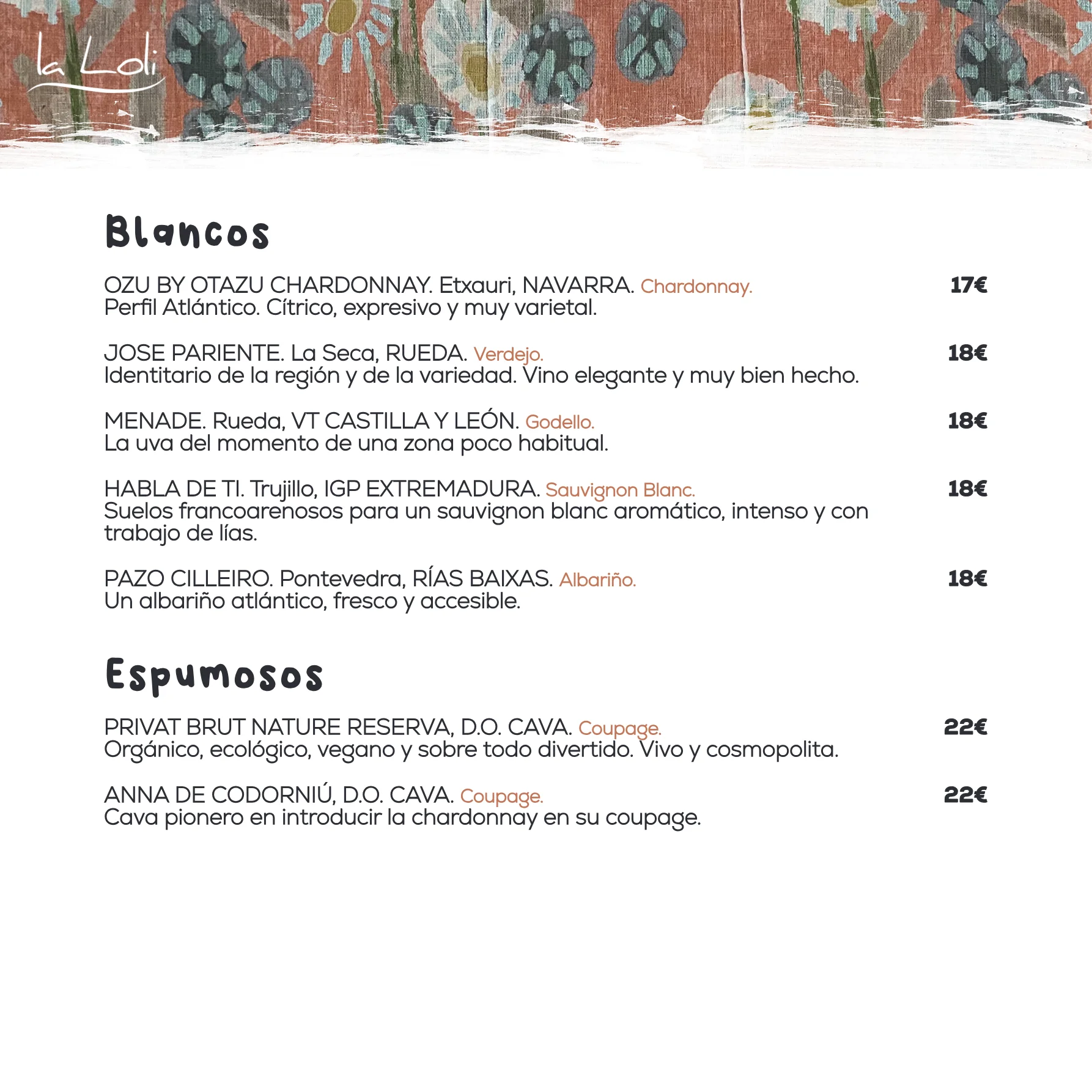 Carta La Loli Gastrobar - página 10 de 10
